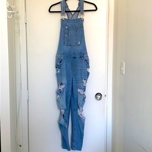 Distressed Overalls